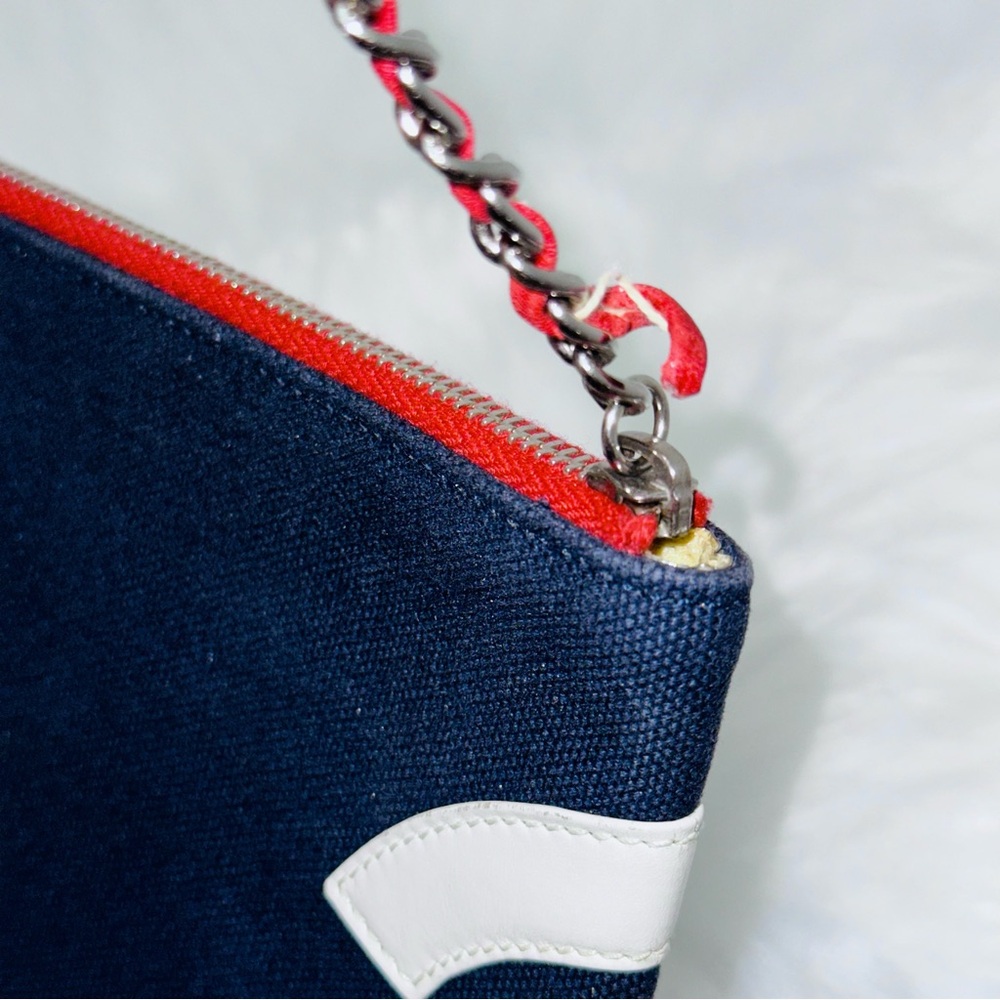 🇺🇸 Chanel: USA Flag American Denim Pochette Pouch Clutch Shoulder Bag (RARE) - Picture 11 of 16